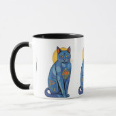 Mug Blue Cat Sunrise (Gauche)