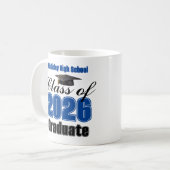 Mug Blue Class of 2026 Graduation Keepsake (Devant gauche)