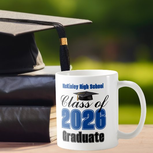 Mug Blue Class of 2026 Graduation Keepsake