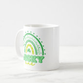 Mug Blue Clover & Rainbow Lucky One Premier Anniversai (Devant gauche)