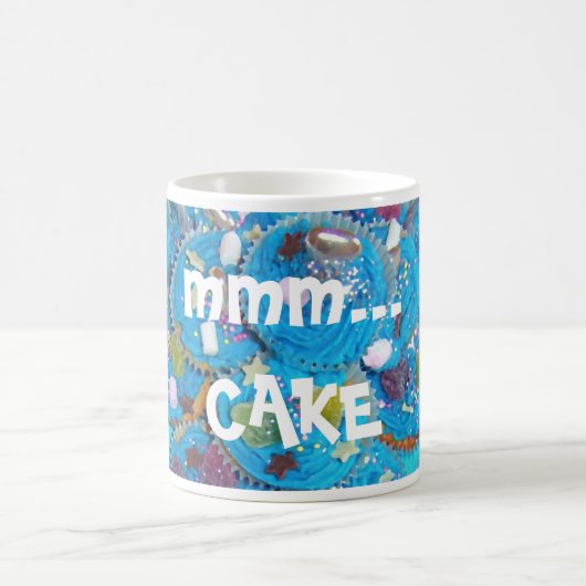 Mug Blue Cupcakes 'mmm...tasse de gâteau (Centre)