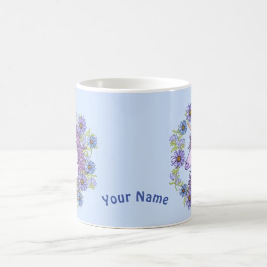 Mug Blue Daisies Unicorn (Centre)