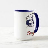 Mug Blue Delft Dutch Girl Sugar (Devant droit)