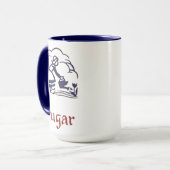 Mug Blue Delft Dutch Girl Sugar (Devant gauche)