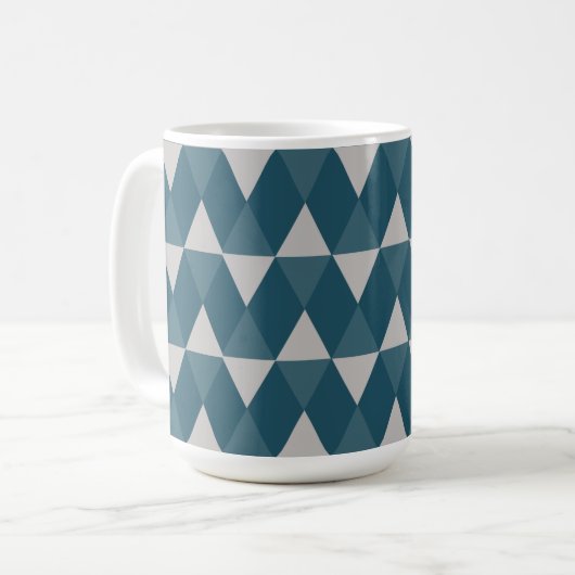 Mug Blue diamonds pattern (Devant gauche)
