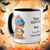 Mug Blue Dinosaur Jack o 'Lantern Halloween Enfants