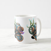 Mug Blue Diving Helmet Character with Starfish (Devant droit)