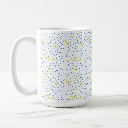 Mug Blue Dots Meteor Shower  (Gauche)