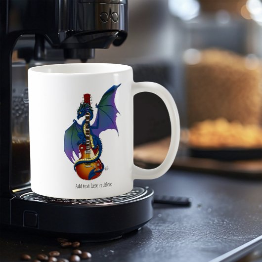 Mug Blue Dragon Sunburst Guitare Music