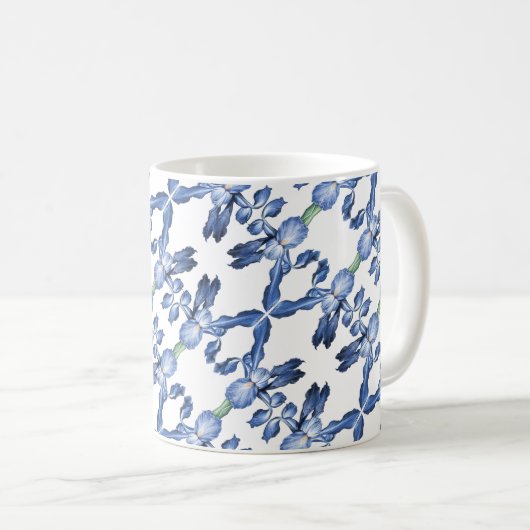 Mug Blue Dutch Iris - (Devant droit)