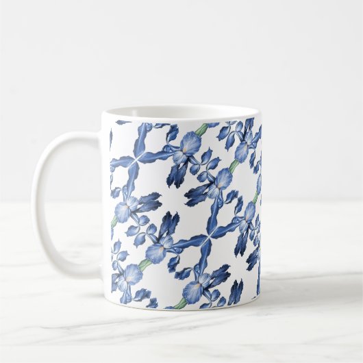 Mug Blue Dutch Iris - (Gauche)
