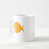 Mug Blue Eyes Goldfish Valentines Day mignonne (Devant gauche)