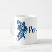 Mug Blue Fairy Wings Féeries Art (Devant gauche)