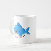 Mug Blue Fish Drawing (Devant gauche)