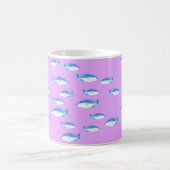 Mug Blue fish on lilac (Centre)