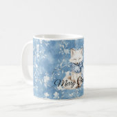 Mug Blue Floral Fox (Devant gauche)
