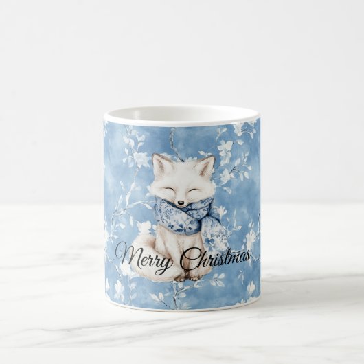Mug Blue Floral Fox (Centre)