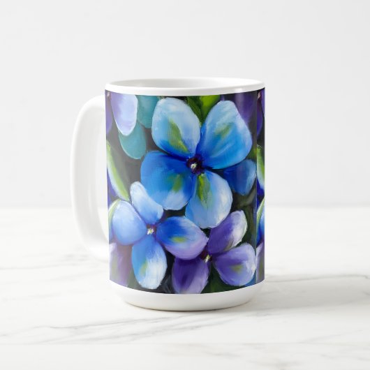 Mug Blue flower (Devant gauche)