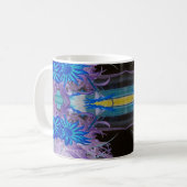 Mug blue flowers koffiemok (Voorkant links)