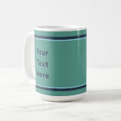 Mug Blue Folk Art Trout/Saumon (Devant gauche)
