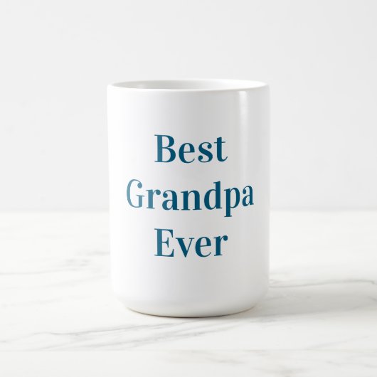 Mug Blue Font Best Grandpa Ever  (Centre)