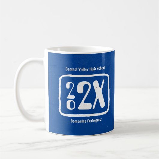 Mug Blue Funky Class Year (Gauche)