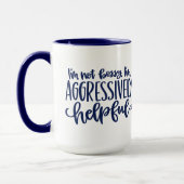 Mug Blue Funny Pas Bossy (Gauche)