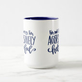 Mug Blue Funny Pas Bossy (Centre)