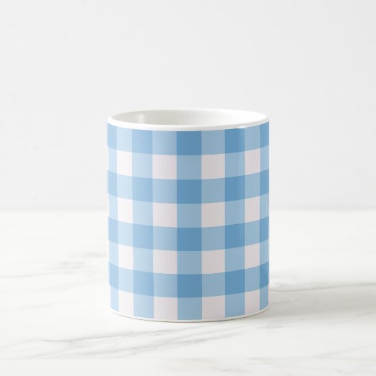 Mug Blue Gingham Pattern (Centre)
