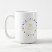 Mug Blue Gold Fa Noël La La ID1009 (Gauche)
