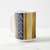 Mug Blue Gold Fa Noël La La Motif#27 ID1009 (Devant gauche)