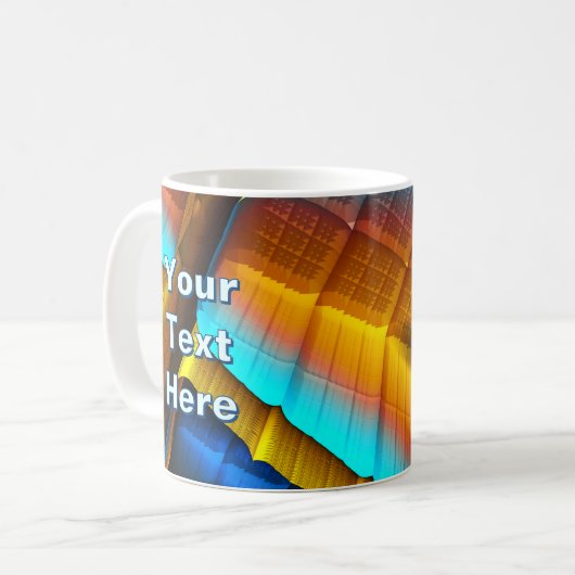 Mug Blue-Gold Metallic Pattern 33 (Devant gauche)
