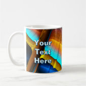 Mug Blue-Gold Metallic Pattern 33 (Gauche)