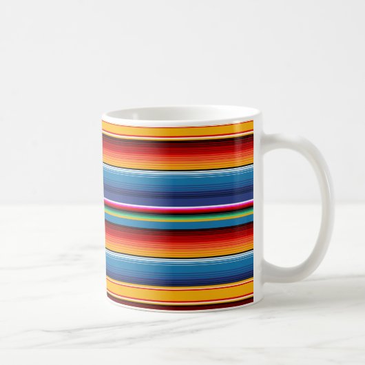 Mug Blue Gold Red Sarape mexicaine (Droite)