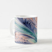 Mug  blue, green, and peach marbling (Devant gauche)