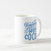 Mug Blue Happiness est un cacao chaud (Devant droit)