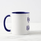 Mug Blue Happy Birthday (Gauche)