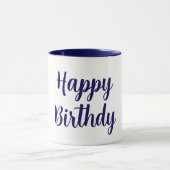 Mug  Blue Happy Birthday (Centre)