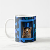 Mug Blue Happy New Chien Année (Gauche)