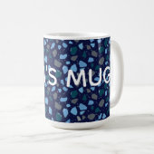 Mug Blue Hour Terrazzo Seamless Pattern (Devant droit)