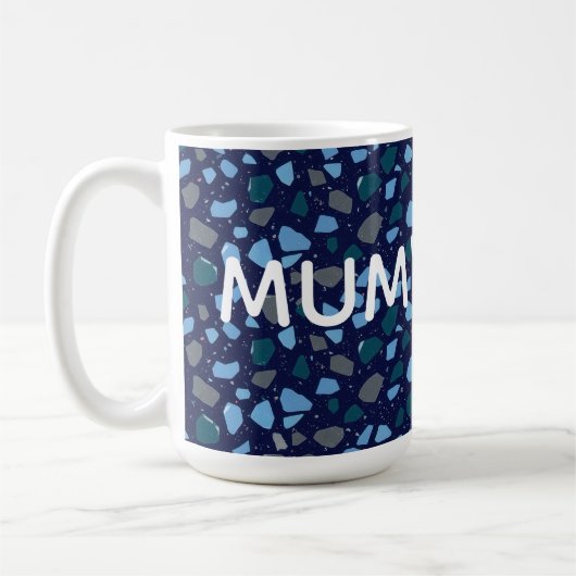 Mug Blue Hour Terrazzo Seamless Pattern (Gauche)