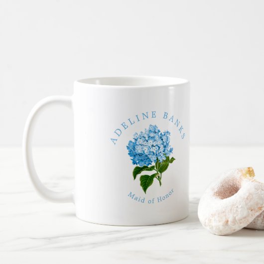 Mug Blue Hydrangea Grand-Milliennial Homère d'honneur (Avec donut)
