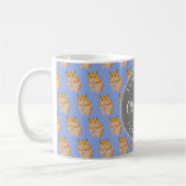 Mug Blue I love Hamsters Hamster Motif (Gauche)