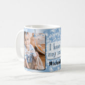 Mug Blue I Love My Son Photo & Name (Devant gauche)