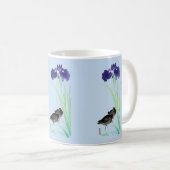 Mug Blue Irises and Moorhens par Ohara Koson (Devant droit)