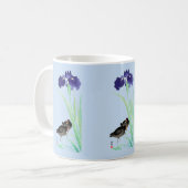 Mug Blue Irises and Moorhens par Ohara Koson (Devant gauche)