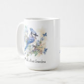 Mug Blue Jay Bird Spring Nature Faune Grand-mère (Devant gauche)
