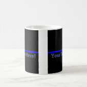 Mug Blue Line mince symbolique personnalisent ceci (Centre)