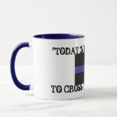 Mug Blue Line mince (tasse de café) "n'est pas (Gauche)
