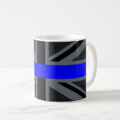 Mug Blue Line mince Union Jack (Devant droit)
